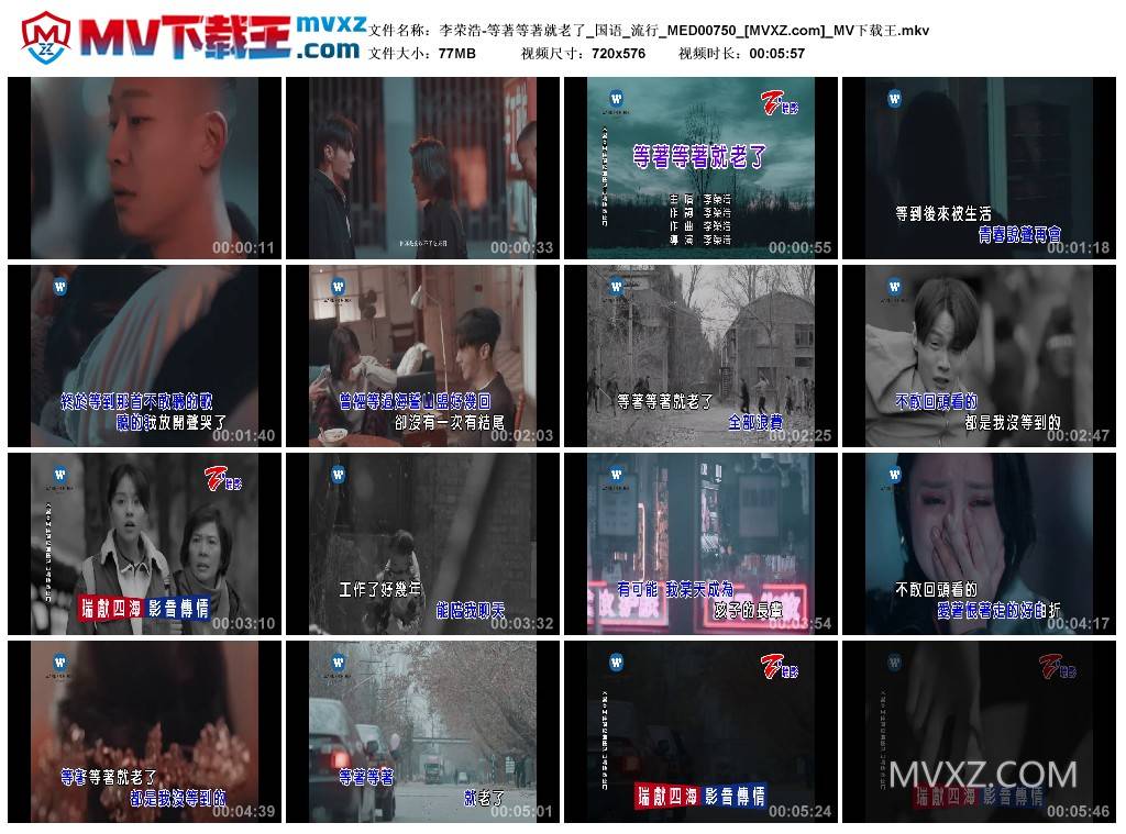 李荣浩-等著等著就老了_国语_流行_MED00750